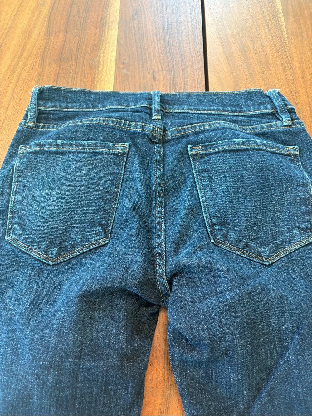 Frame Denim Dark Blue Straight-Leg Crop jeans size 26 - Picture 5 of 5